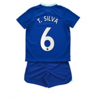 Dres Chelsea Thiago Silva #6 Domaci za djecu 2022-23 Kratak Rukav (+ kratke hlače)